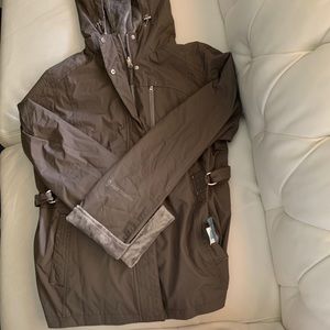 Used free country velour rain coat